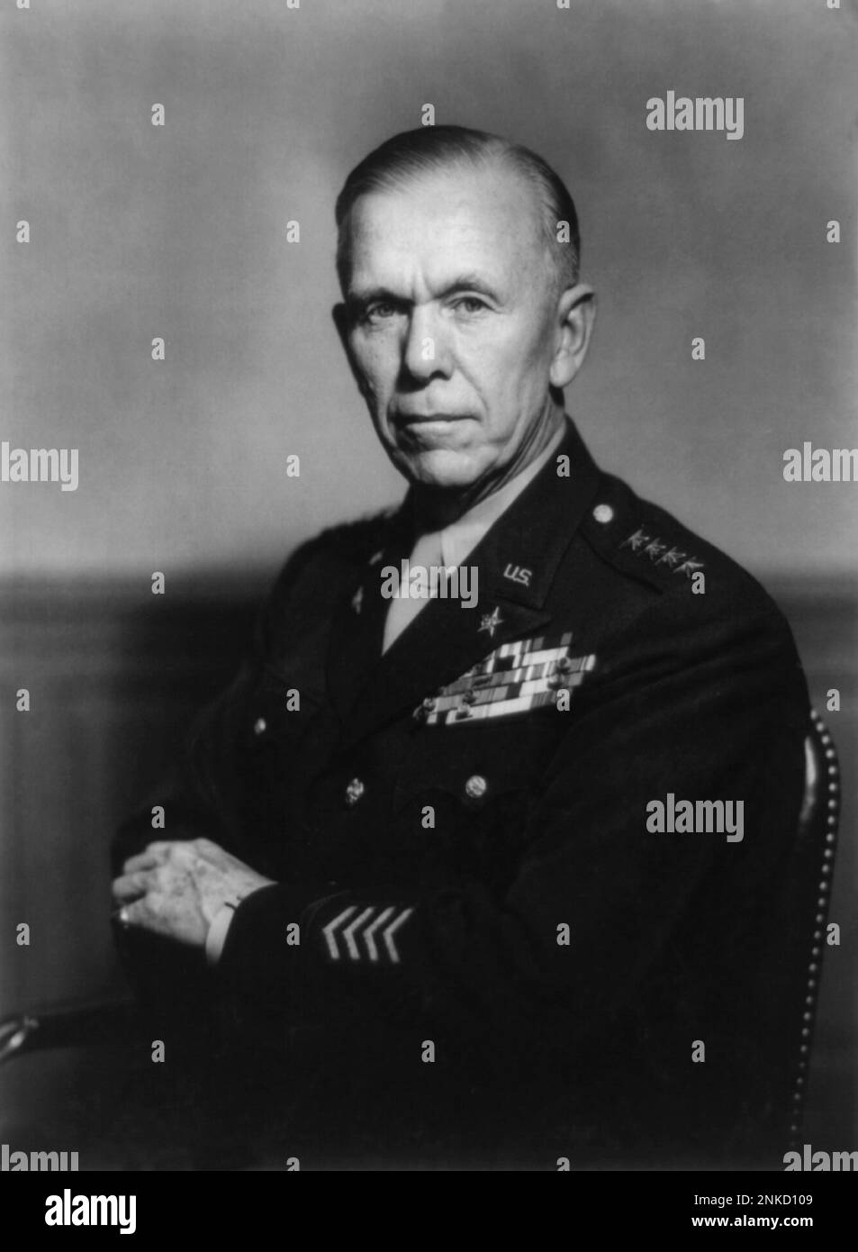 1946 USA Official Portrait Of General George Catlett Marshall 