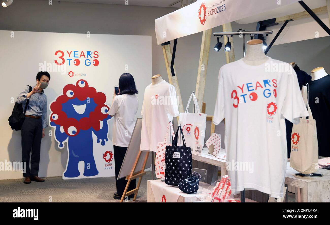 Official goods of Expo 2025 Osaka, Kansai, Japan are sold at a special