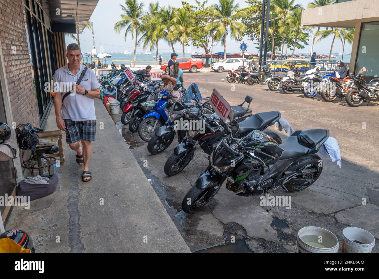 Pattaya a city on Thailand’s eastern Gulf coast known for its beaches. and street life. Scooter