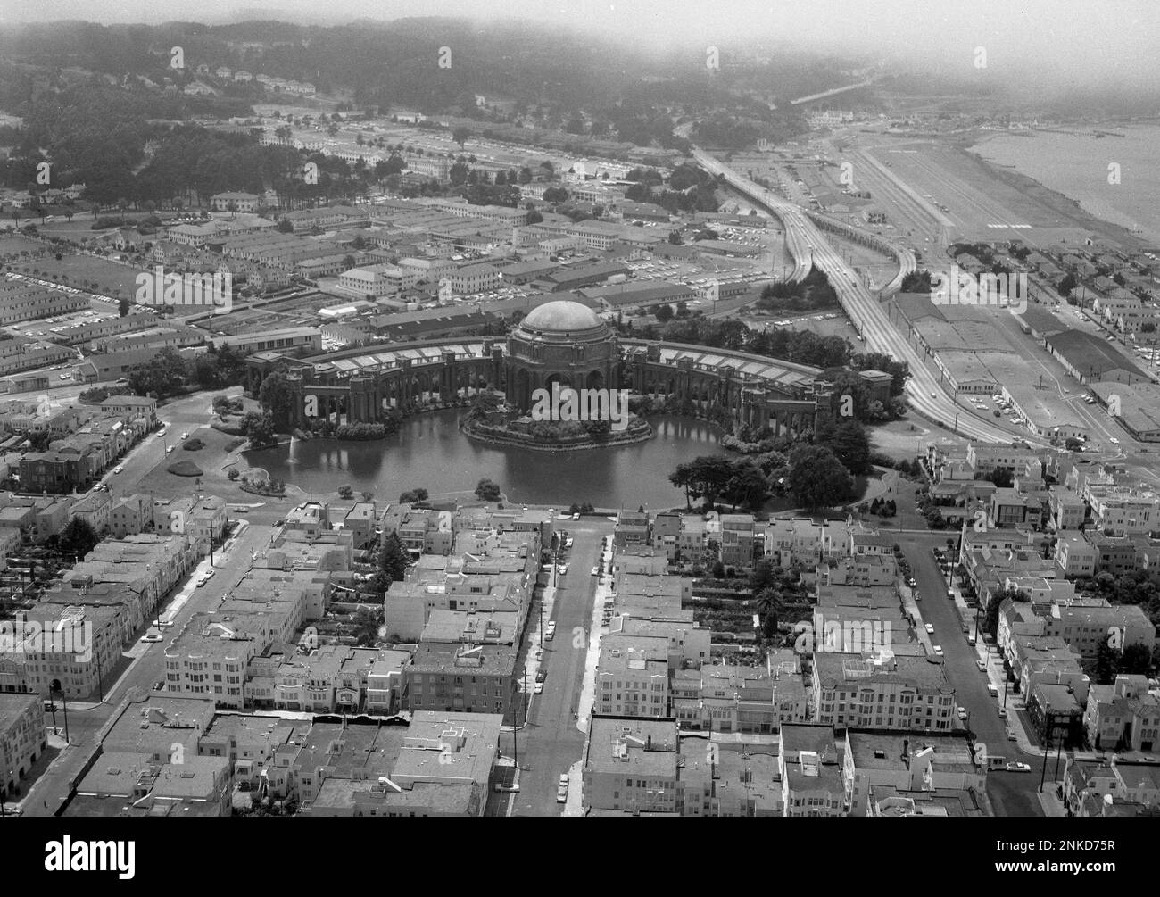 Aerial Photo of San Francisco, July 2, 1959 The Palace of Fine Arts