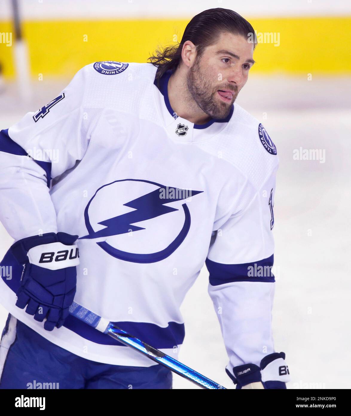 NHL profile photo on Tampa Bay Lightning player Pat Maroon at a game
