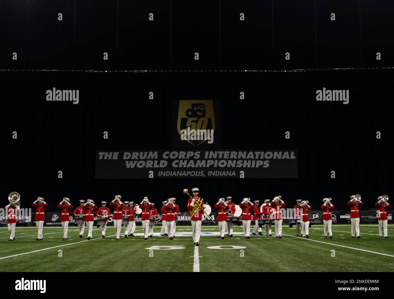 Marines with “The Commandant’s Own,” U.S. Marine Drum and Bugle Corps