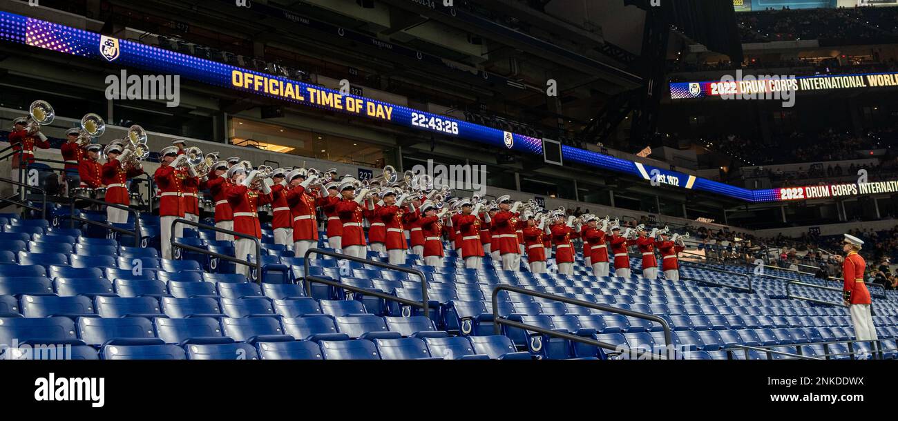 Marines with “The Commandant’s Own, ” U.S. Marine Drum and Bugle Corps