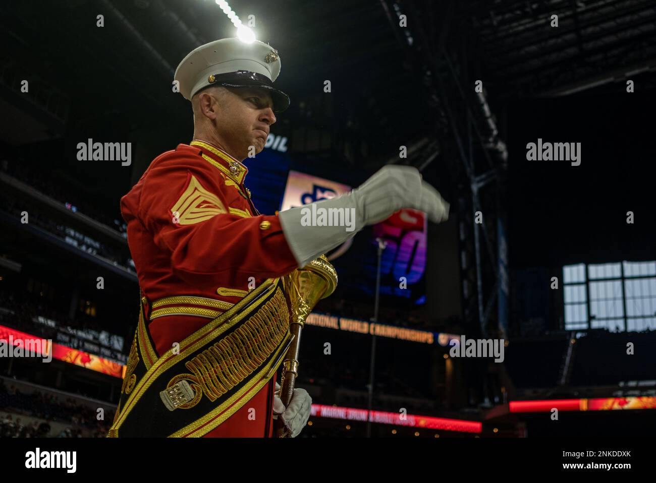 Master Sgt. Joshua Dannemiller, drum major, “The Commandant’s Own,” U.S