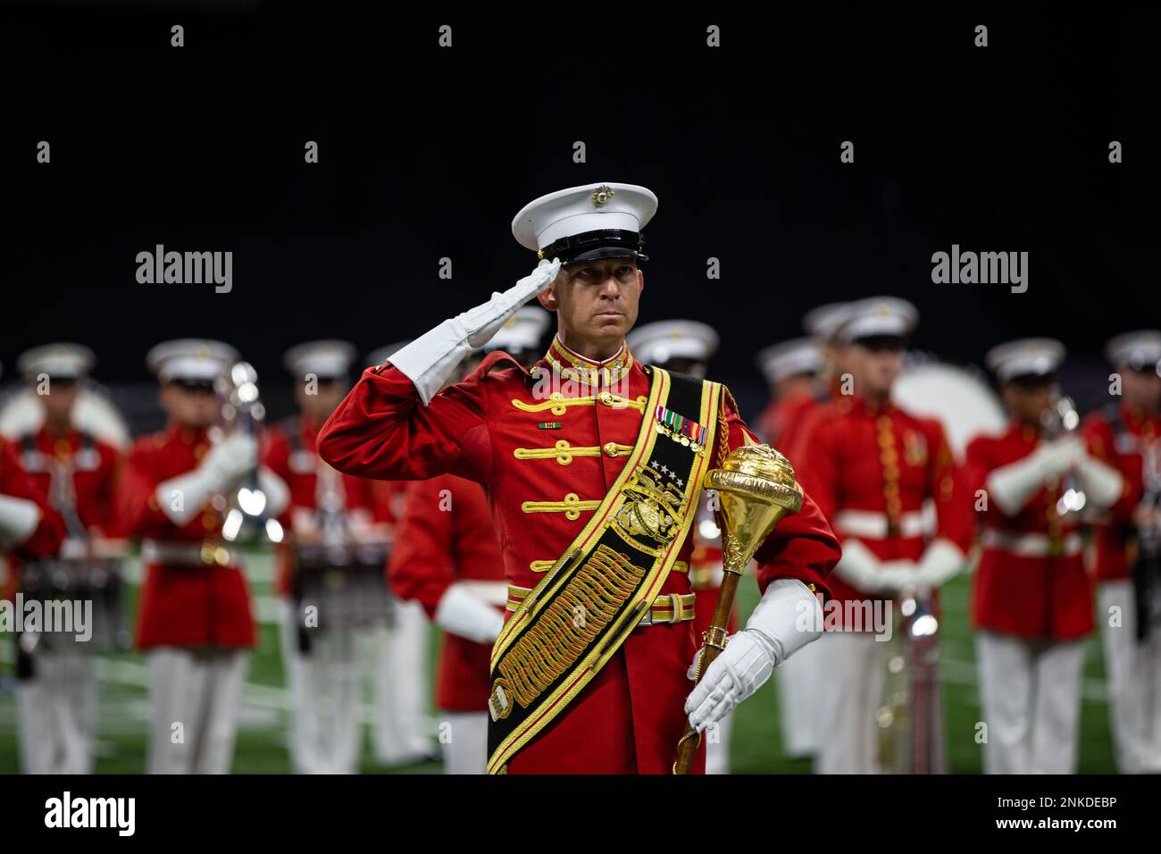 Master Sgt. Joshua Dannemiller, drum major, “The Commandant’s Own,” U.S