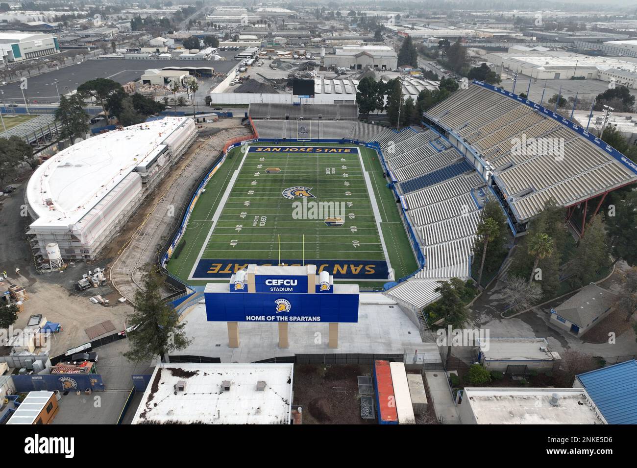 A general overall aerial view of CEFCU Stadium, Tuesday, Dec. 19, 2022 ...