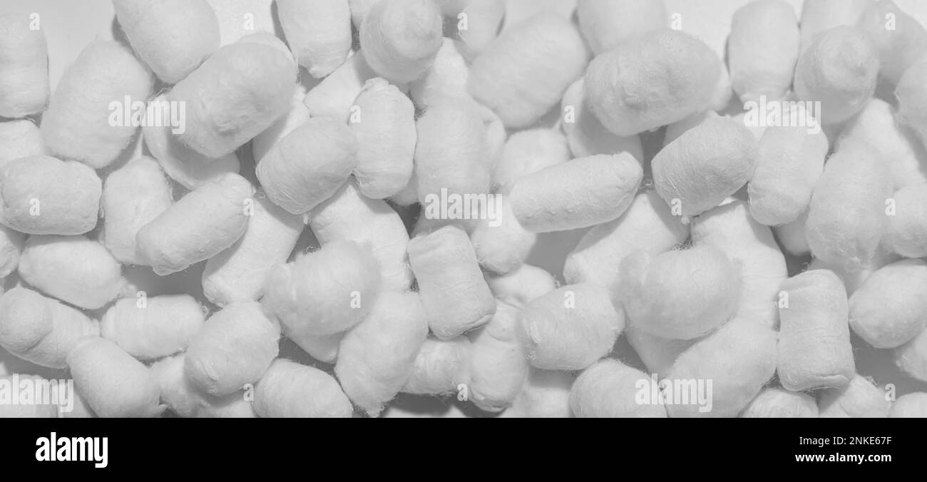 Closeup Of A Heap Of Cotton Balls Stock Photo - Download Image Now