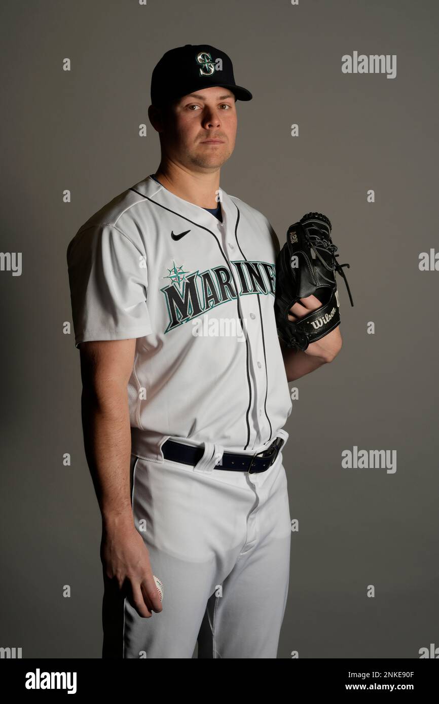 This is a 2023 photo of Justin Topa of the Seattle Mariners baseball