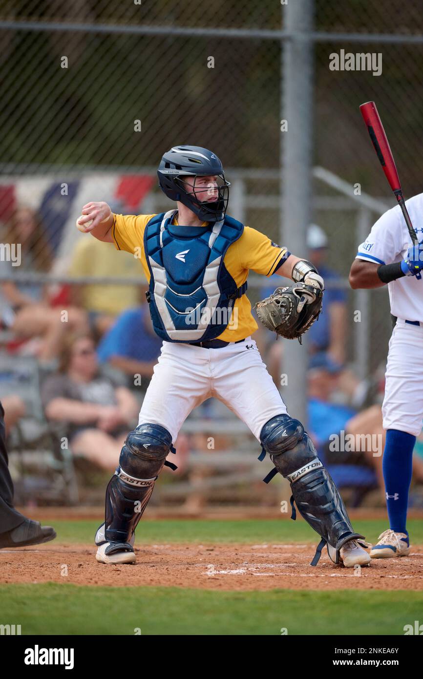 Merrimack Warriors catcher Kurtis Stadnicki (18) during an NCAA