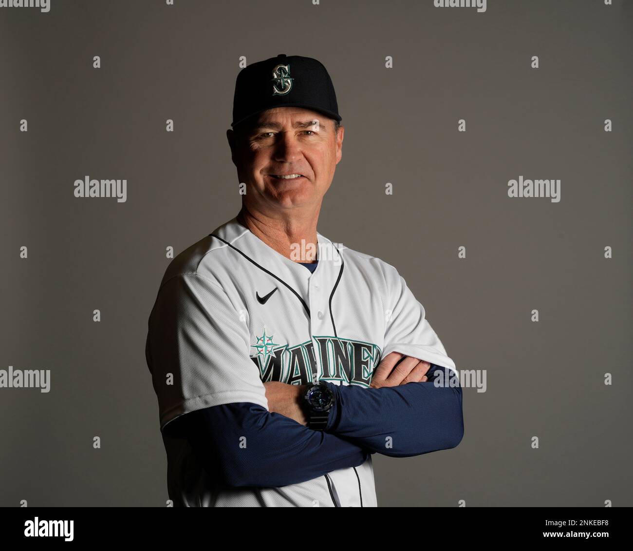 This is a 2023 photo of Scott Servais of the Seattle Mariners baseball  team. This image reflects the Seattle Mariners active roster as of  Thursday, Feb. 23, 2023, when this image was