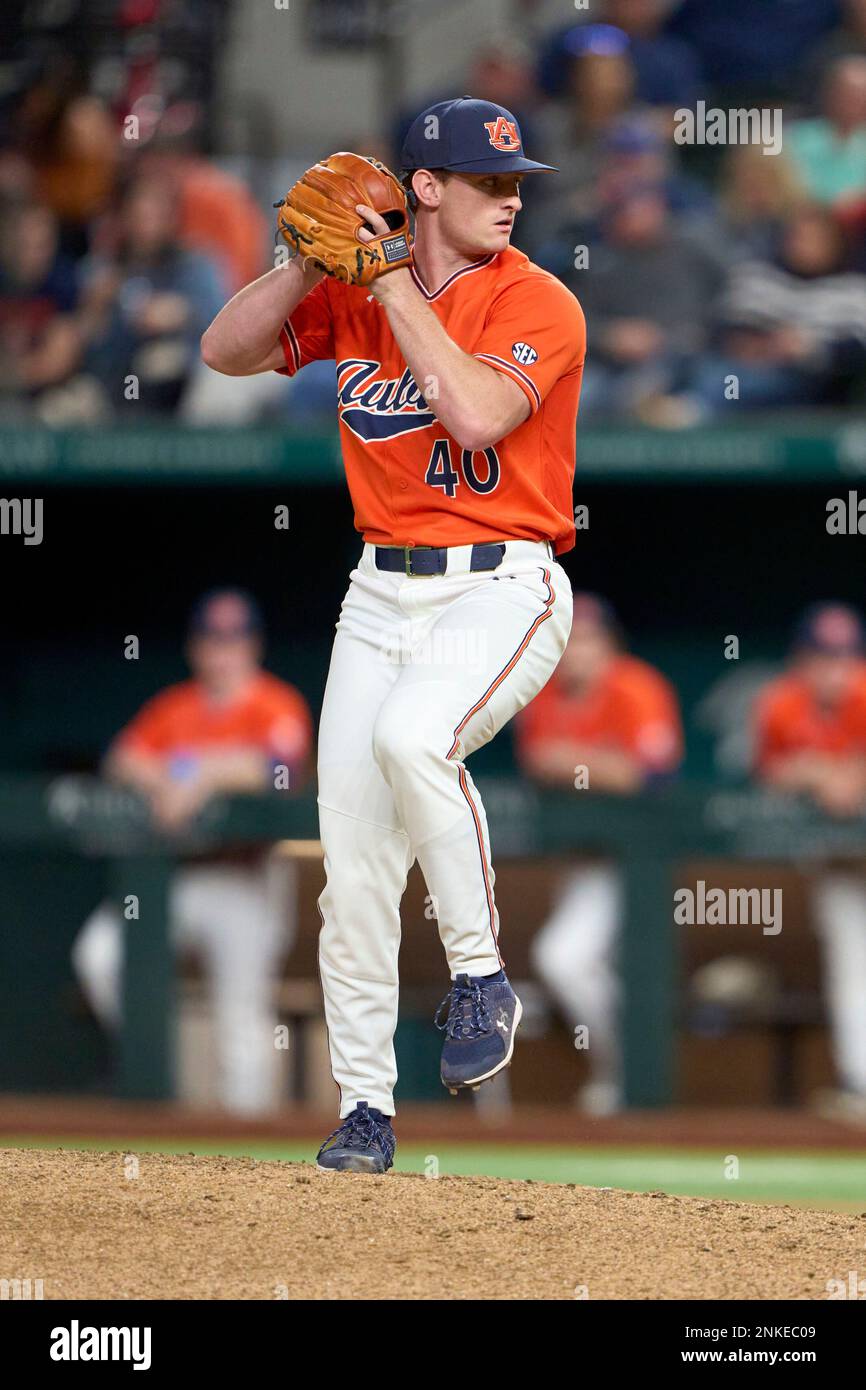 Auburn Tigers pitcher Blake Burkhalter (40) during an NCAA baseball