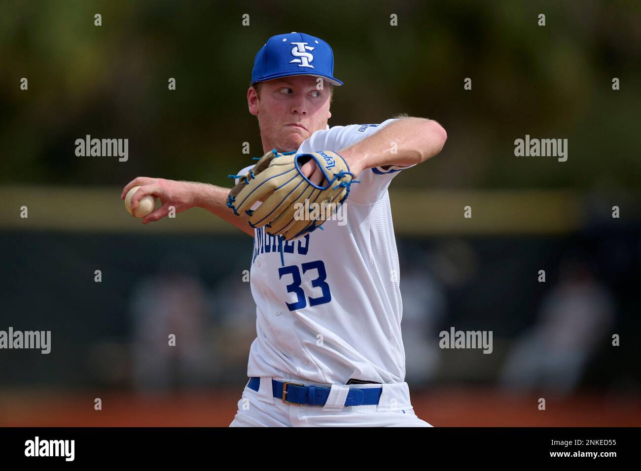 Indiana State Sycamores pitcher Connor Fenlong (33) during an NCAA