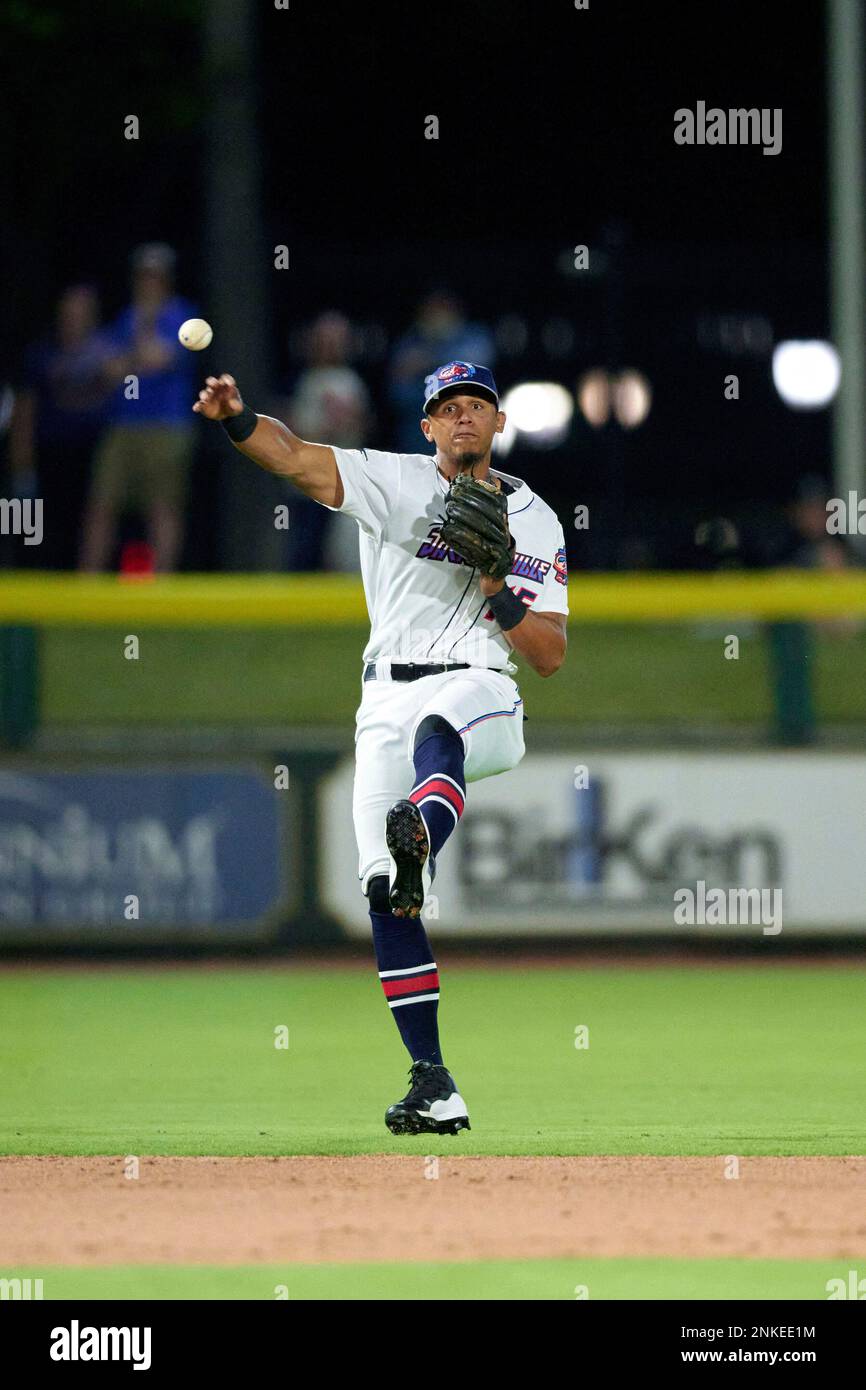 Jacksonville Jumbo Shrimp shortstop Erik Gonzalez (15) takes the