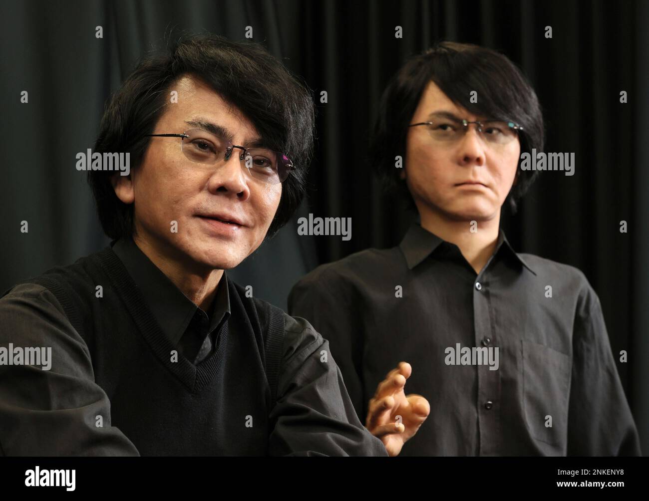 Hiroshi Ishiguro, a professor of Osaka University and ATR Fellow