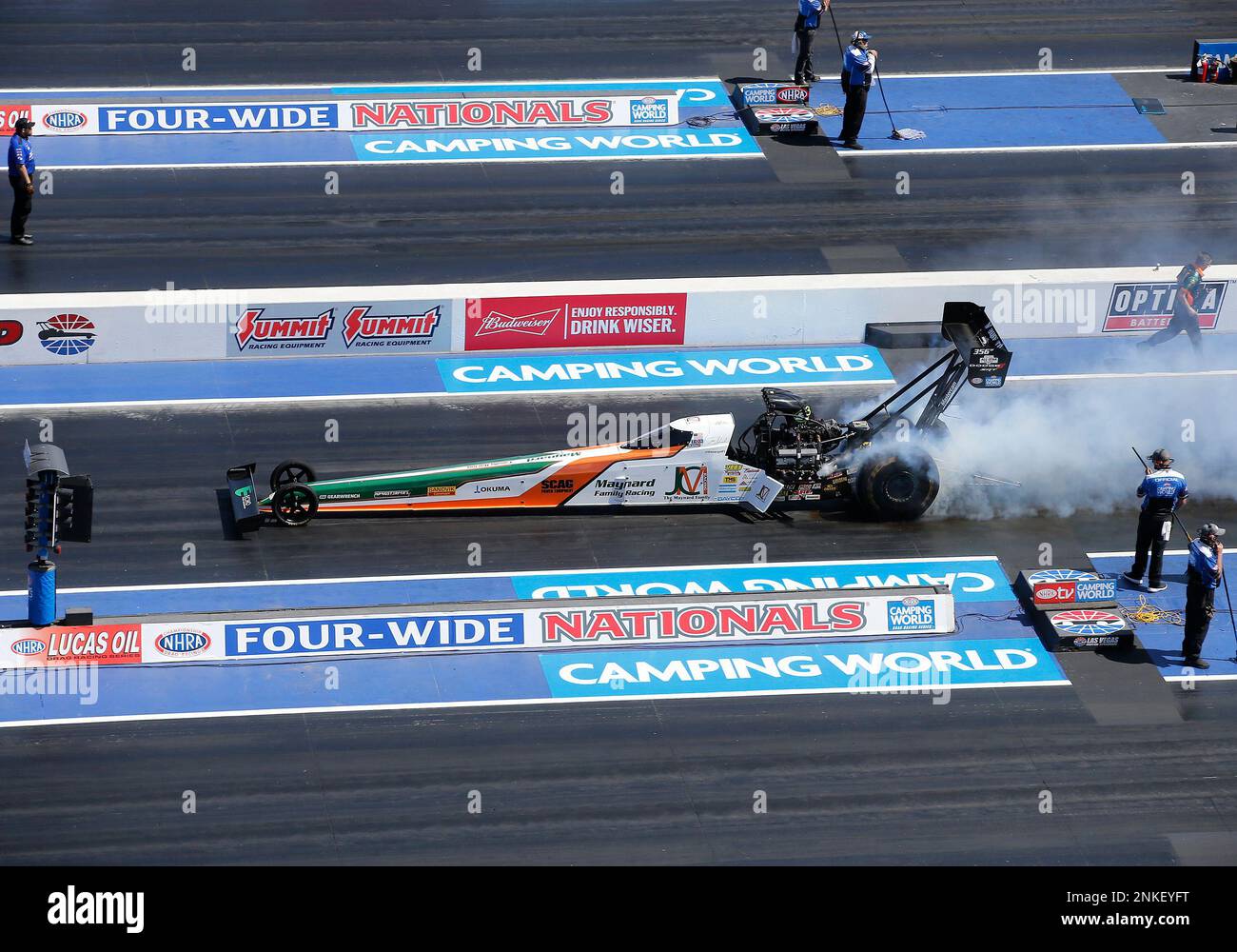 LAS VEGAS, NV - APRIL 02: Tony Schumacher (356 TF) Maynard Family/Scag ...
