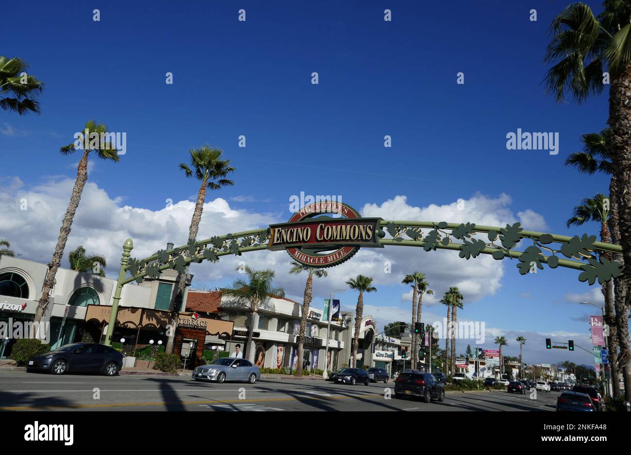 Encino, California, USA 22nd February 2023 The Valley's Encino Commons
