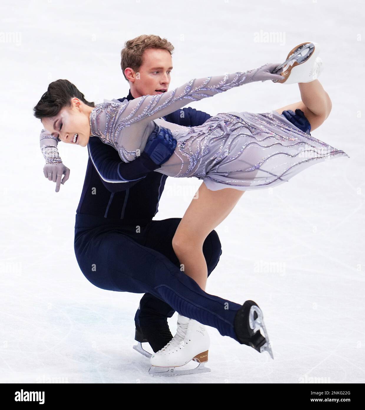 Unite States of America's Madison CHOCK and Evan BATES perform during