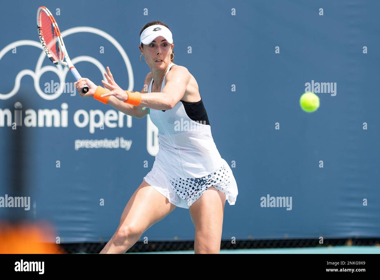 Alize of France during the Miami Open Tennis tournament on
