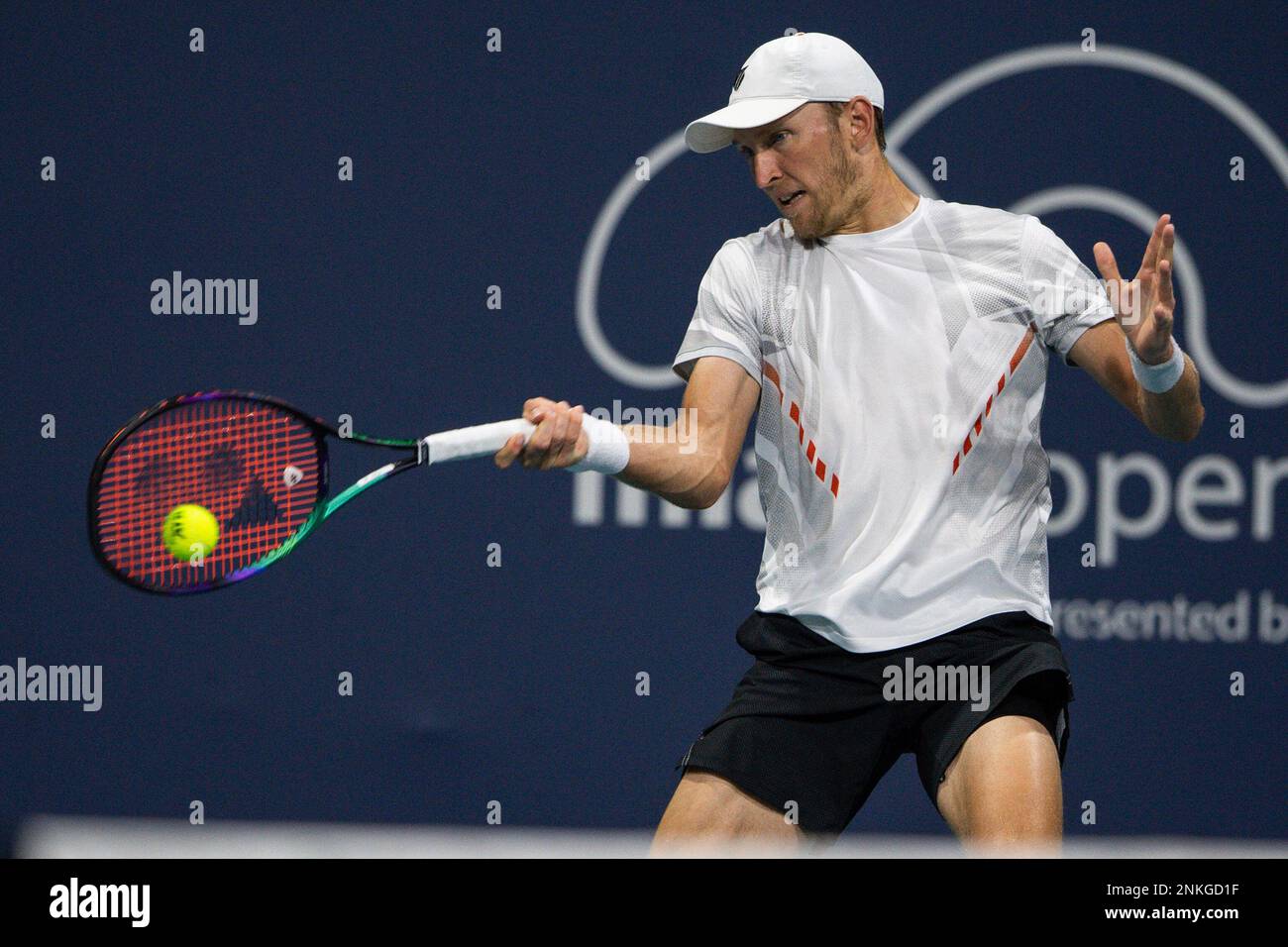 Mitchell Krueger of U.S.A. during the Miami Open Tennis tournament on  Wednesday, March 23, 2022 in Miami Gardens, Fla. (Peter McMahon/South  Florida Stadium via AP Stock Photo - Alamy