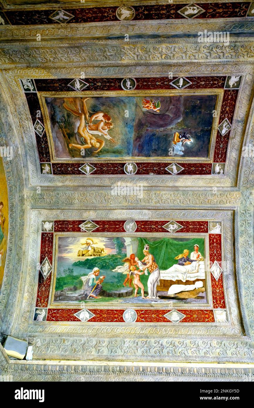 Part of the Loggia Loggetta and Secret Garden wall panels at Palazzo Te ...