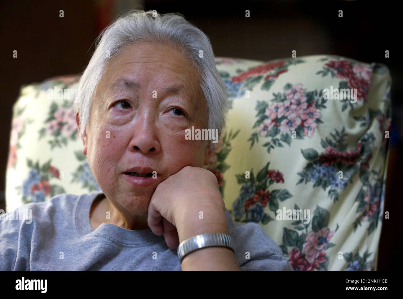 Linda Rosario is seen at her home in San Francisco, Calif. on