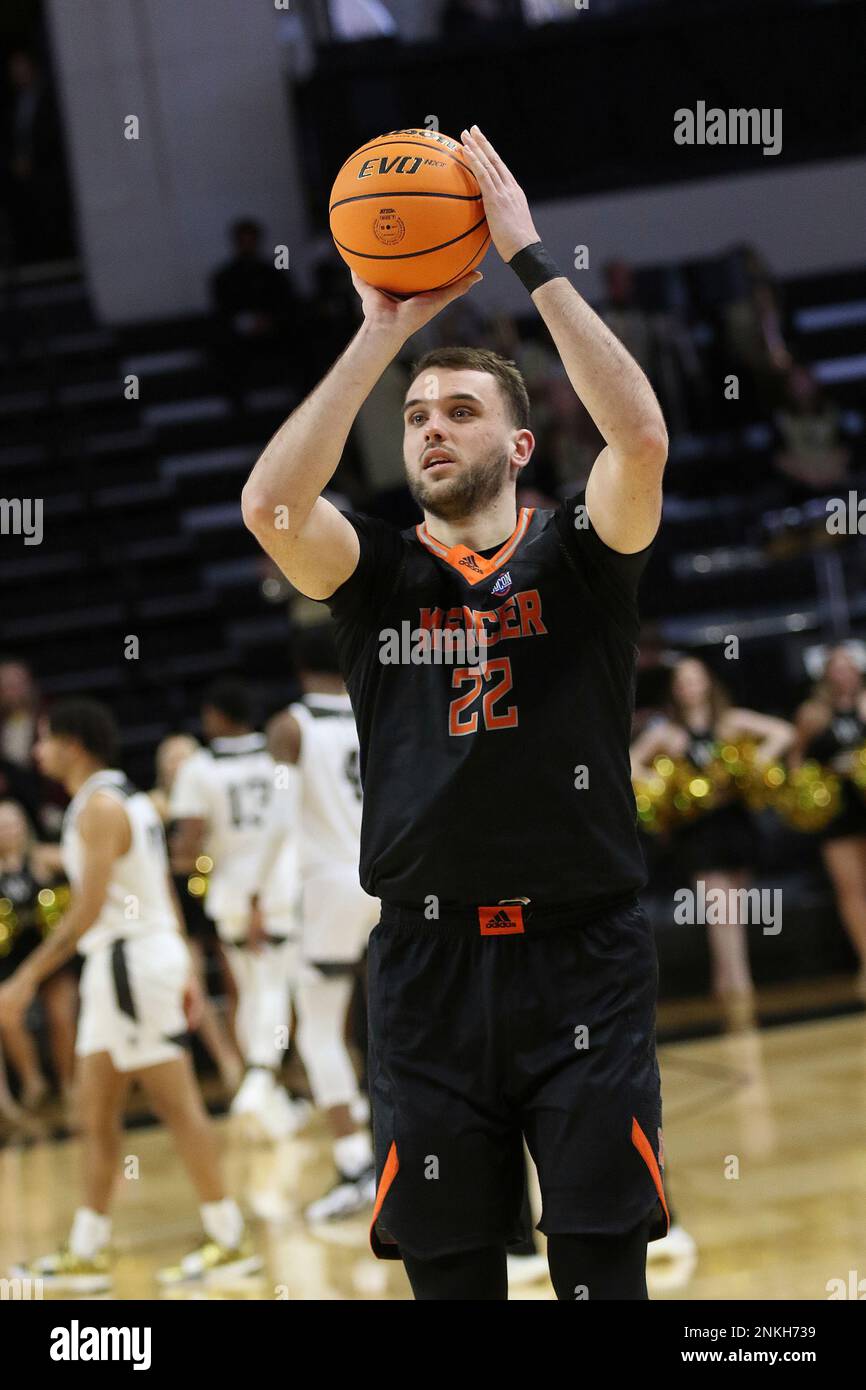 SPARTANBURG, SC FEBRUARY 26 Mercer forward Felipe Haase (22) during