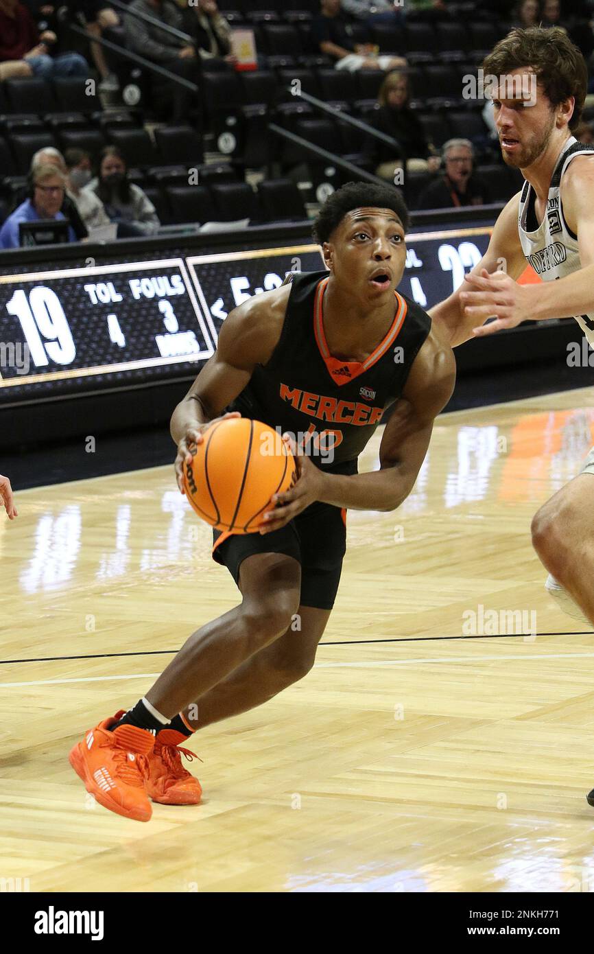 SPARTANBURG, SC FEBRUARY 26 Mercer guard Jordan Jones (10) during a