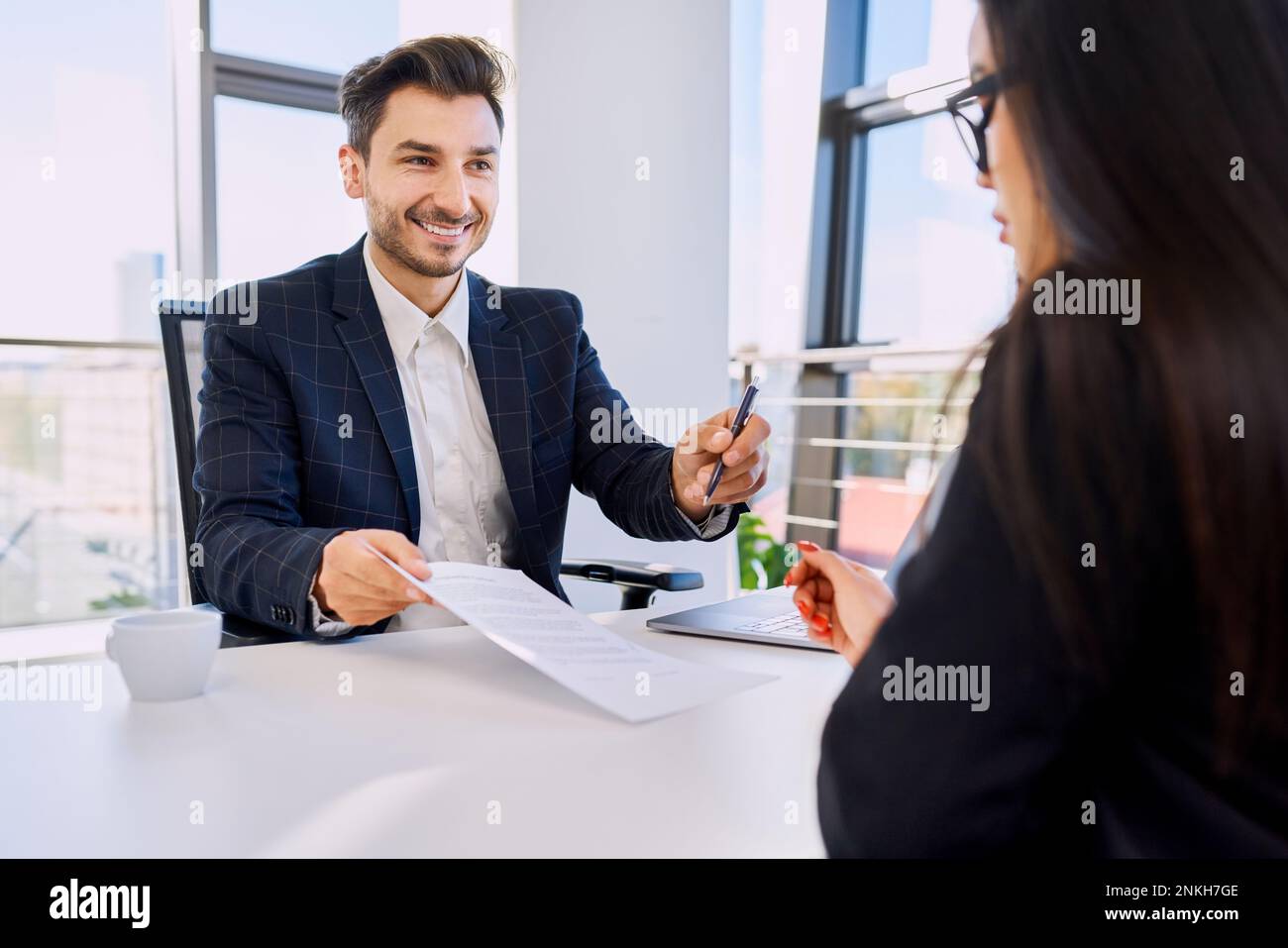 Interview Signature Paper Candidate form hi-res stock photography and images - Alamy