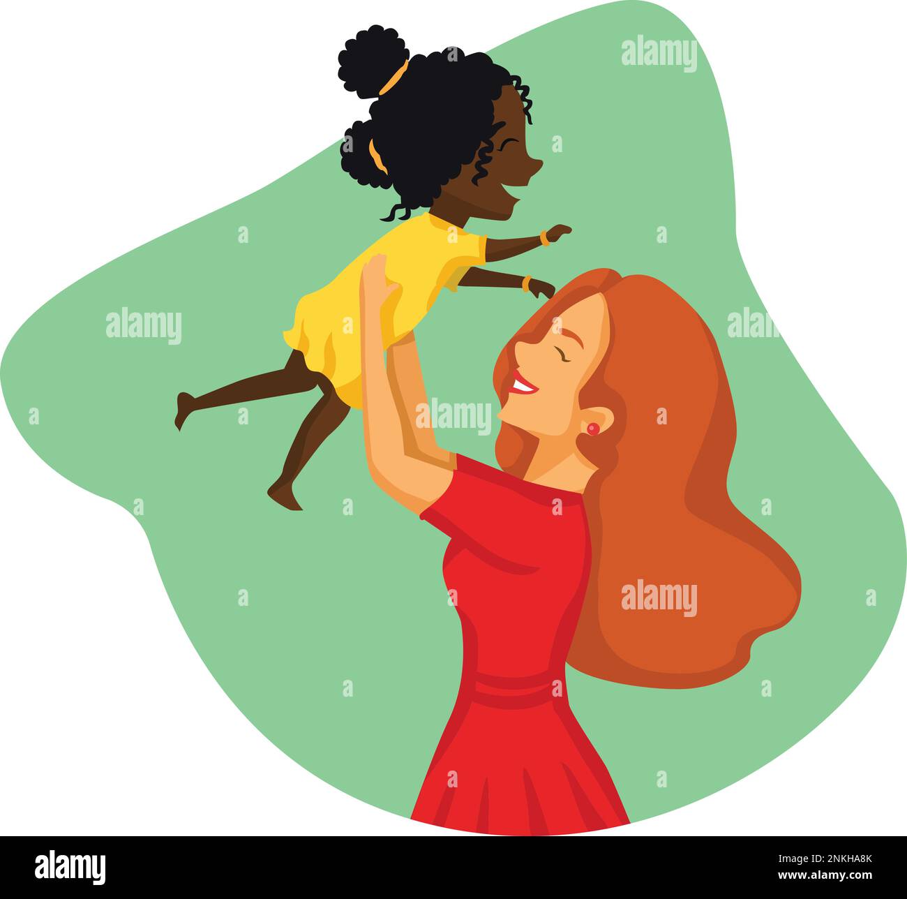 Black Lives Matter, BLM, No Racism, Statement. Young African Americans: man and woman against racism. Black citizens are fighting for equality. Stock Vector