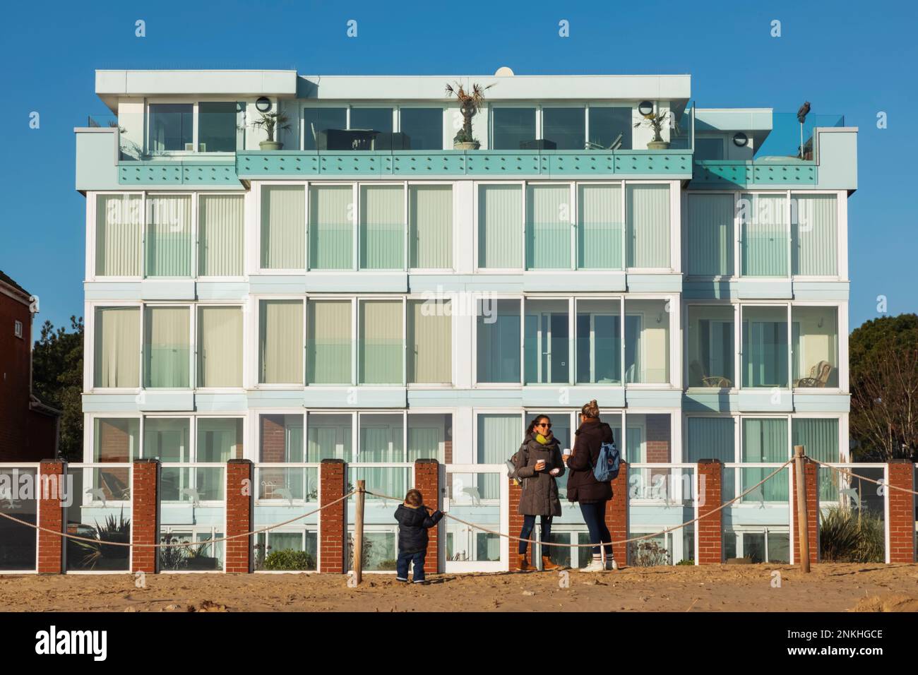 England, Dorset, Poole, Sandbanks Beach and Luxury Waterfront