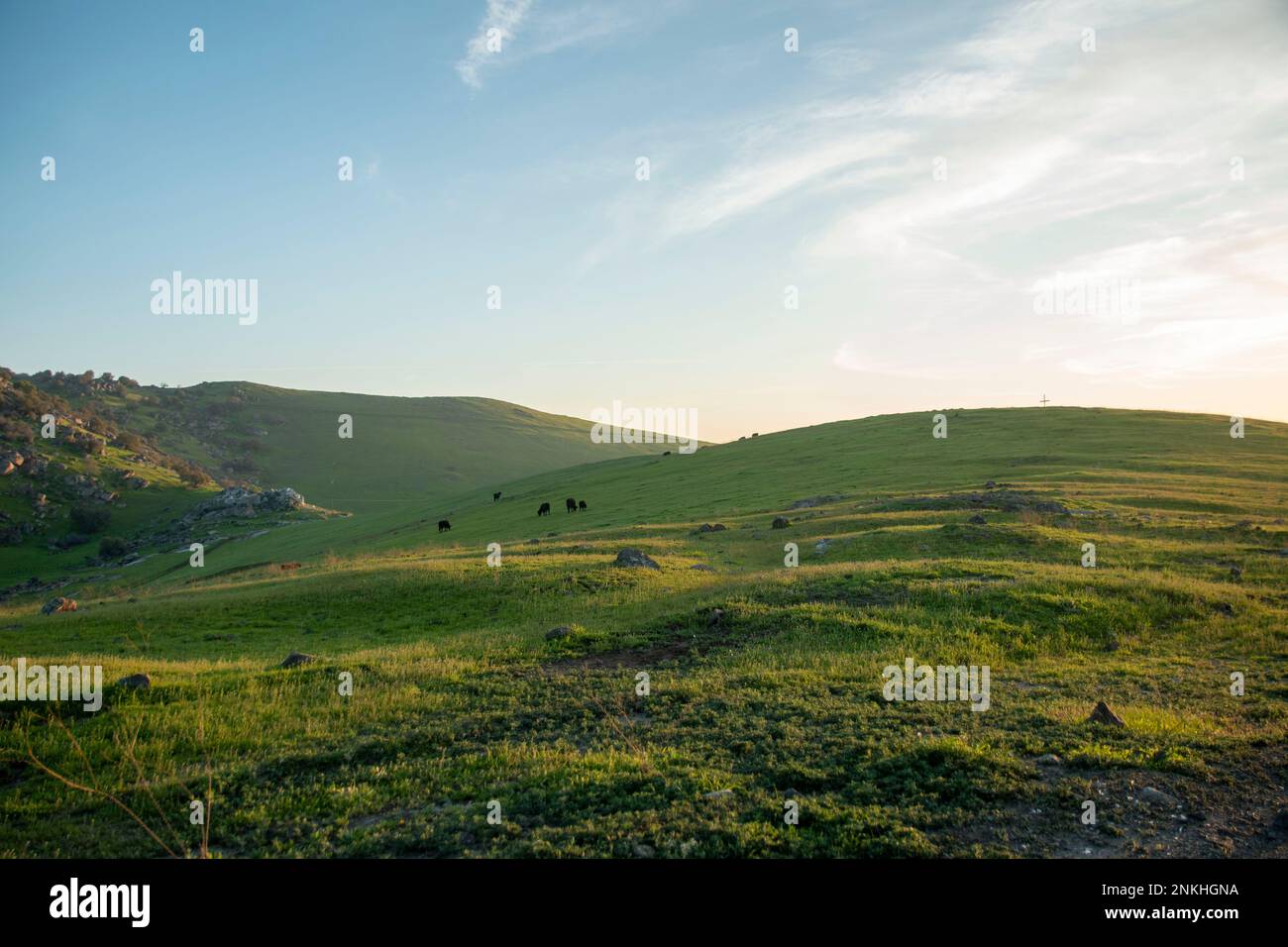 Rocky Hill is a well known place to watch the sunset in Tulare County