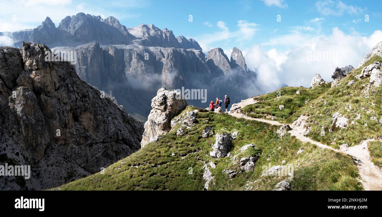 Hiking the dolomites hi-res stock photography and images - Alamy