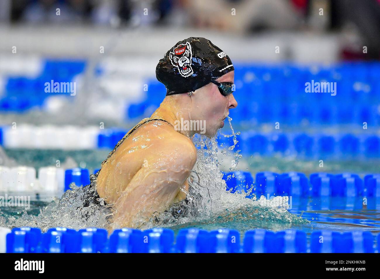 ATLANTA, GA MARCH 19 NC State swimmer Andrea Podmanikova swims the
