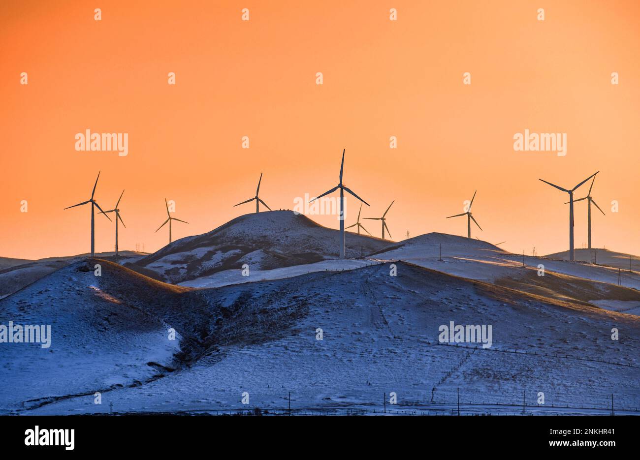 The windsolar hybrid power base in Holingol City of Tongliao City