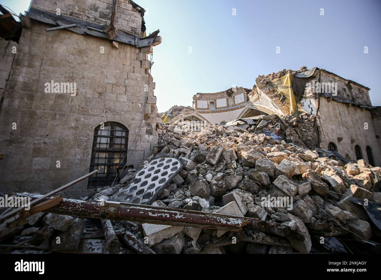 Hatay, Antakya, Turkey. 13th Feb, 2023. Antakya Habib-i Neccar Mosque ...