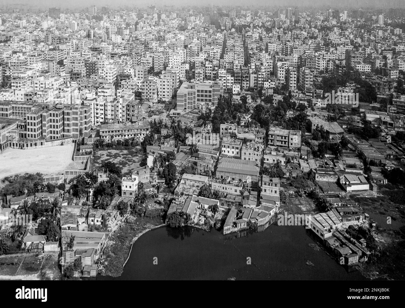 Area of Dhaka, the Capital of Bangladesh Stock Photo