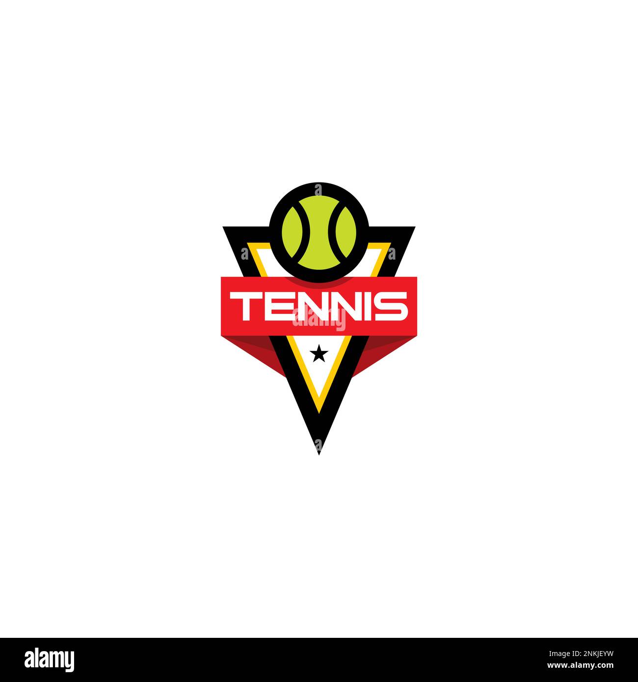 Tennis Ball Club Logo. Tennis Logo Emblem Modern Stock Vector Image