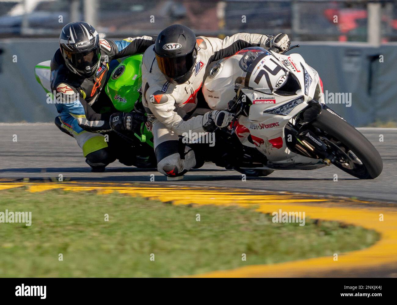 DAYTONA, FL - MARCH 12: Kawasaki ZX-6R - Hot Sauce Racing driver