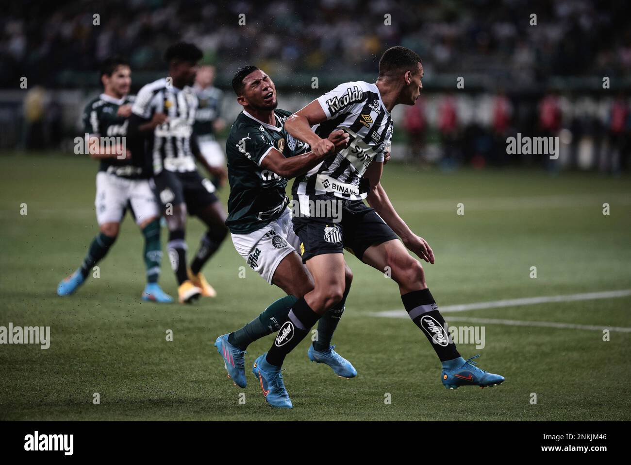 SÃO PAULO, SP - 13.03.2022: SANTOS X PALMEIRAS - Rony in the match