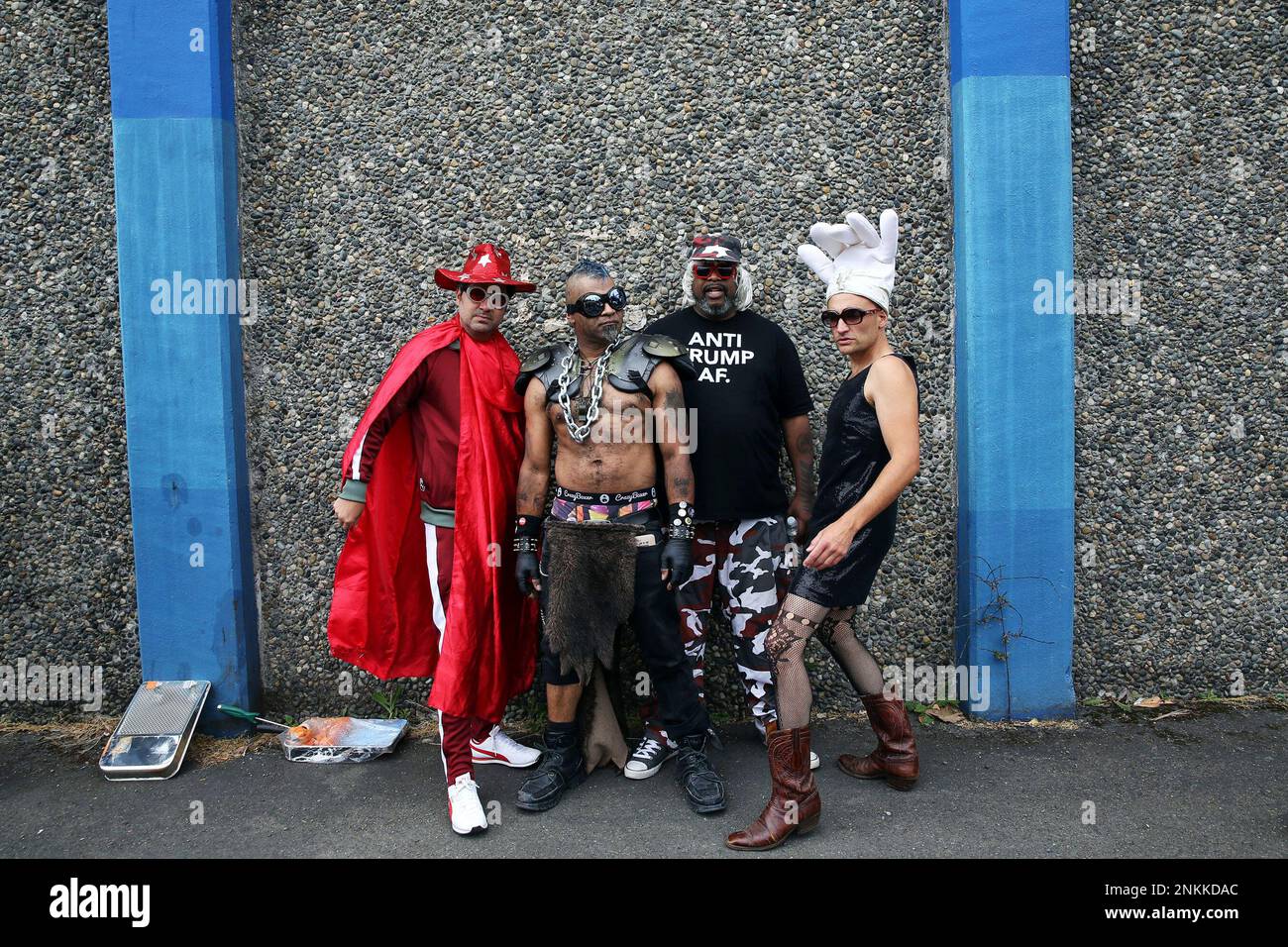 Members of the Seattle funk band Marmalade are photographed before