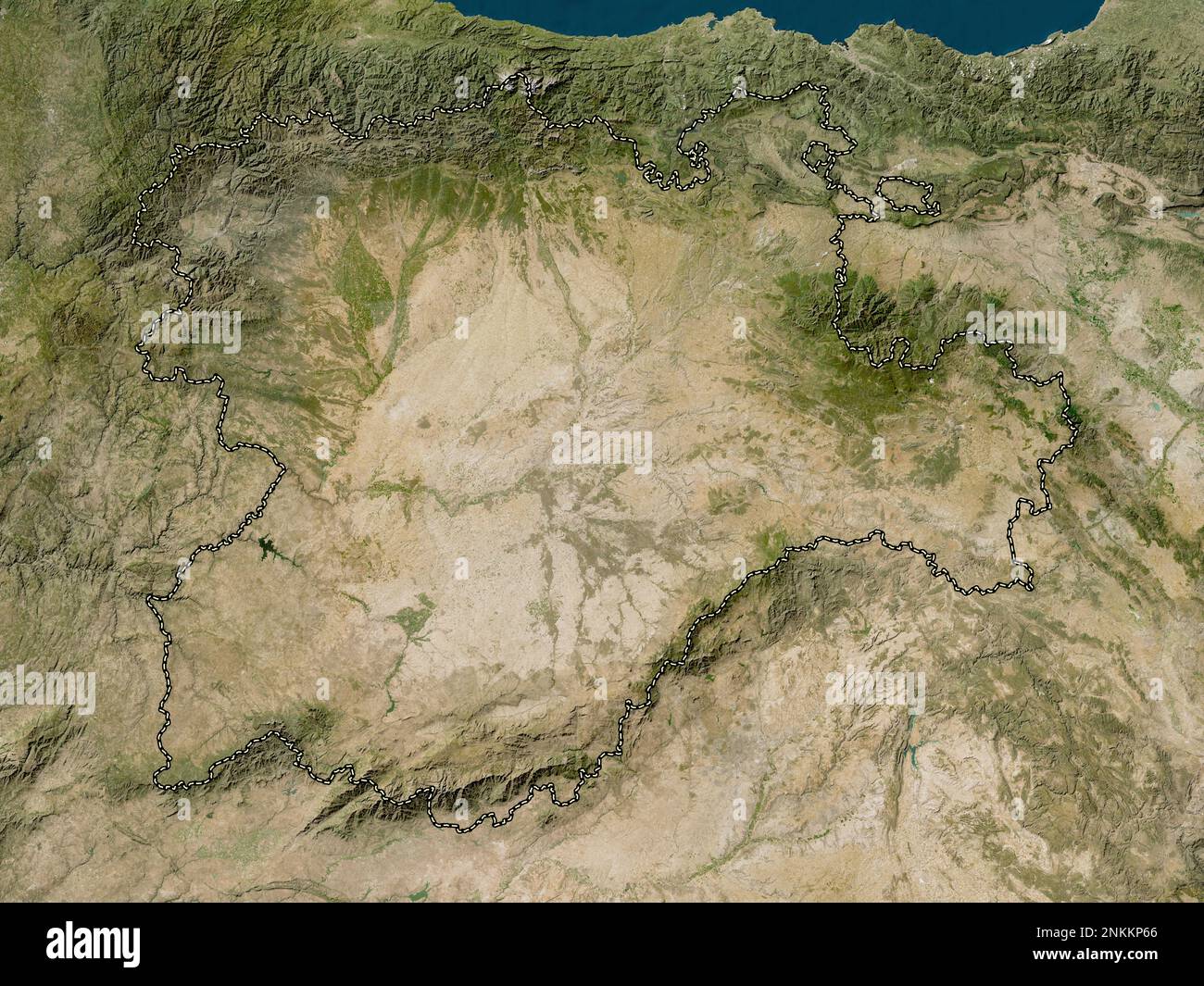 Castilla Map Castilla y Leon, autonomous community of Spain. Low resolution ...