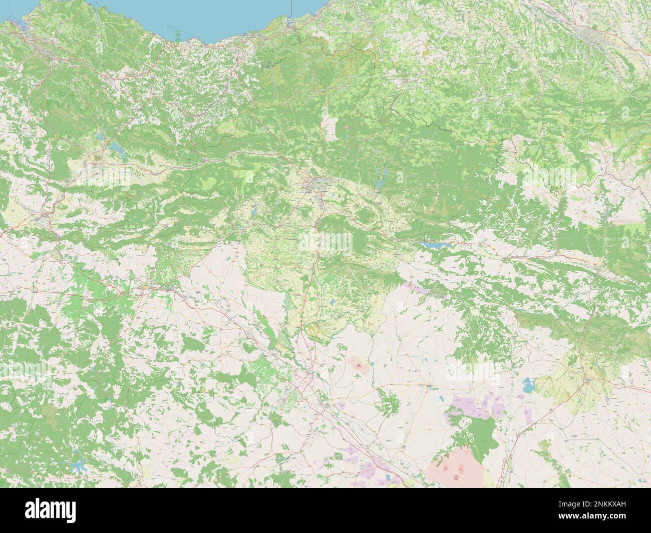 Comunidad Foral de Navarra, autonomous community of Spain. Open Street ...