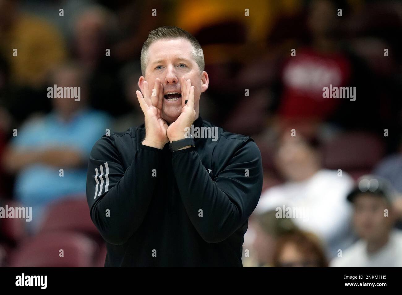 Wofford head coach Jay Mcauley directs his team against Chattanooga