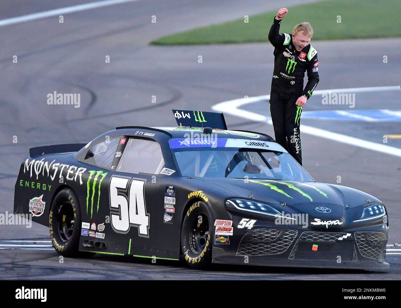 LAS VEGAS, NV - MARCH 05: Ty Gibbs (#54 Joe Gibbs Racing Monster Energy ...