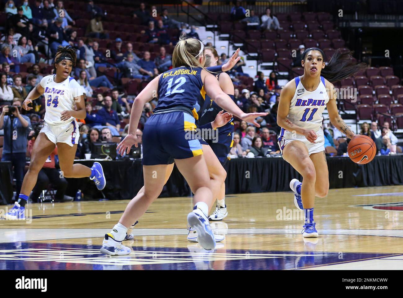 UNCASVILLE, CT MARCH 05 DePaul Blue Demons guard Sonya Morris (11