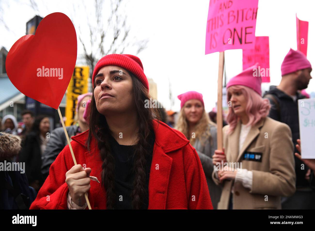 Thousands march through the streets of Seattle, from Cal Anderson Park