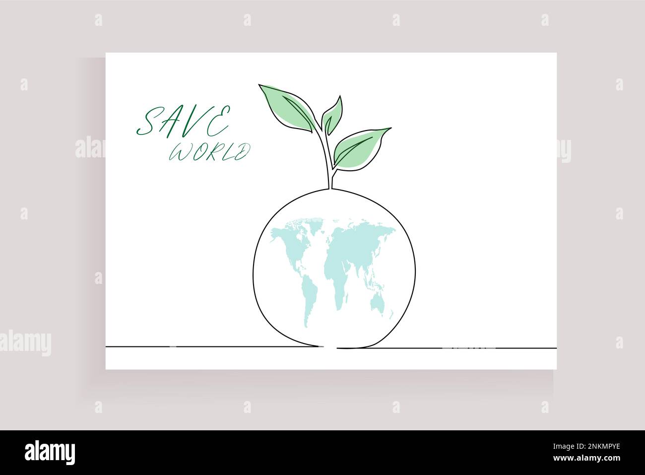 Planet earth tree growing on Stock Vector Images - Alamy