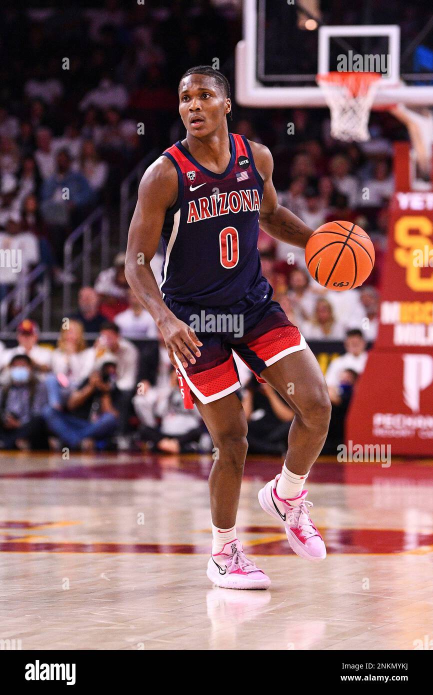 LOS ANGELES, CA - MARCH 01: Arizona Wildcats guard Bennedict Mathurin ...