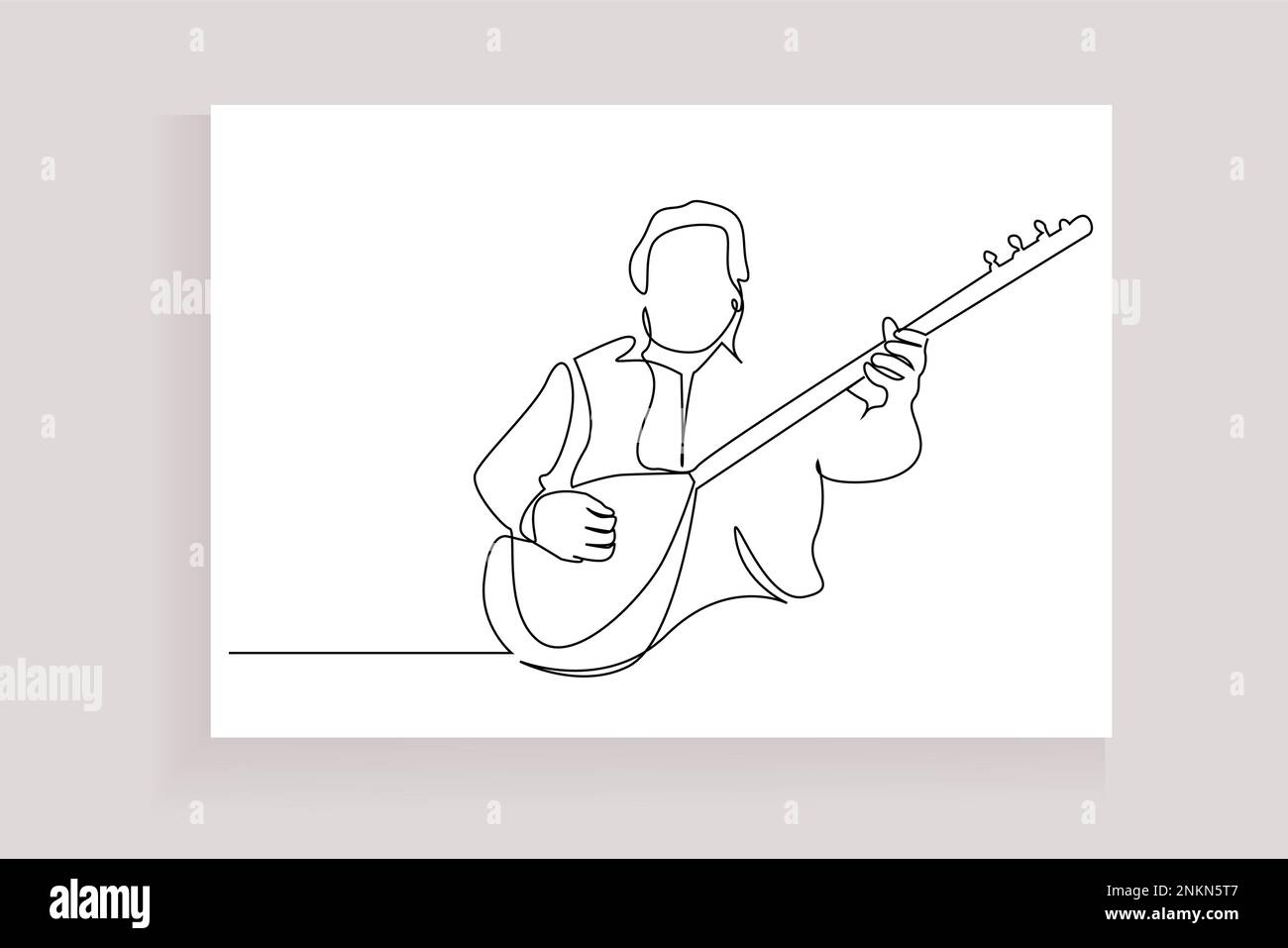 Man playing on traditional Stock Vector Images - Alamy