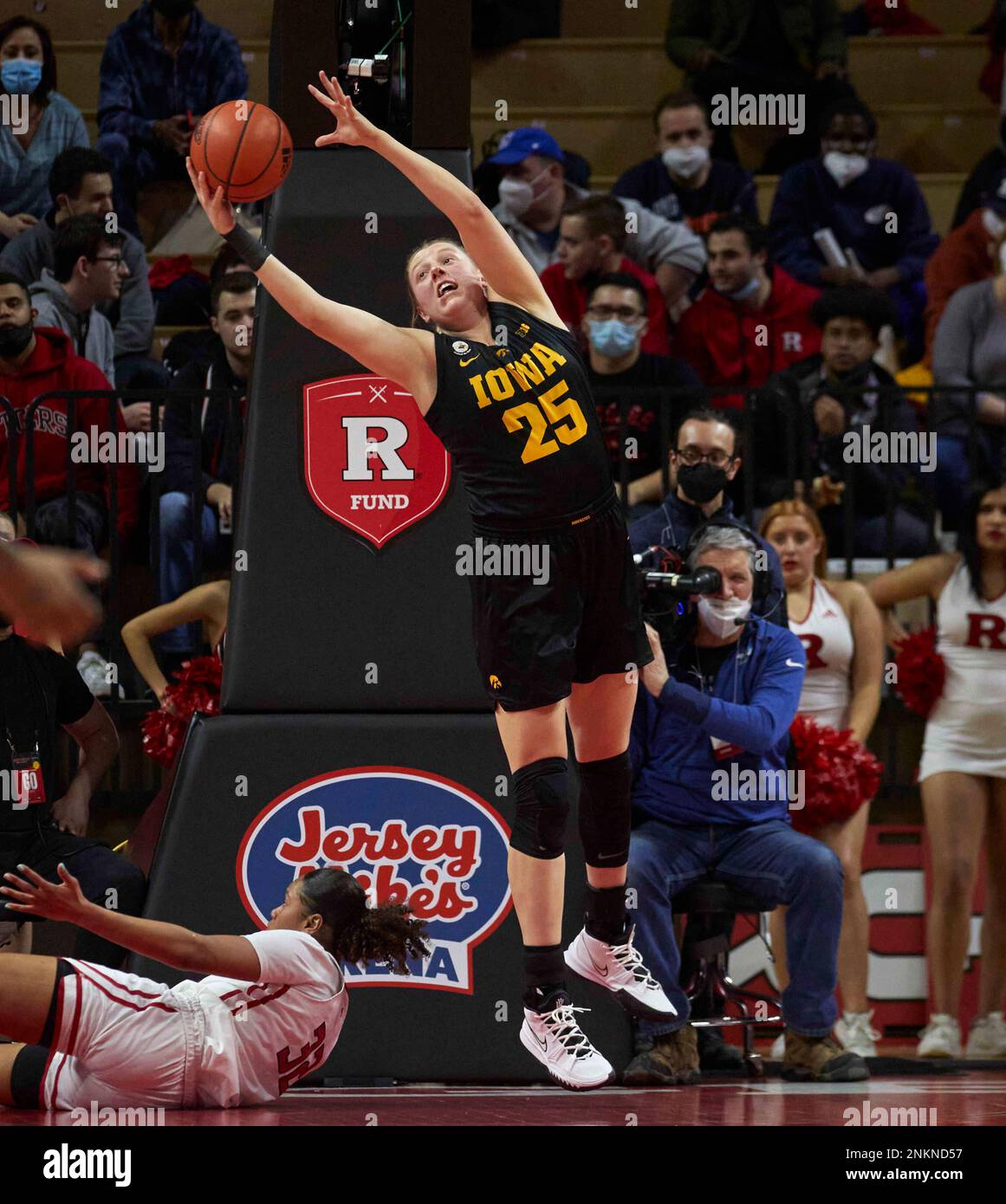 February 24, 2022, Piscataway, New Jersey, USA: Iowa Hawkeyes Forward ...